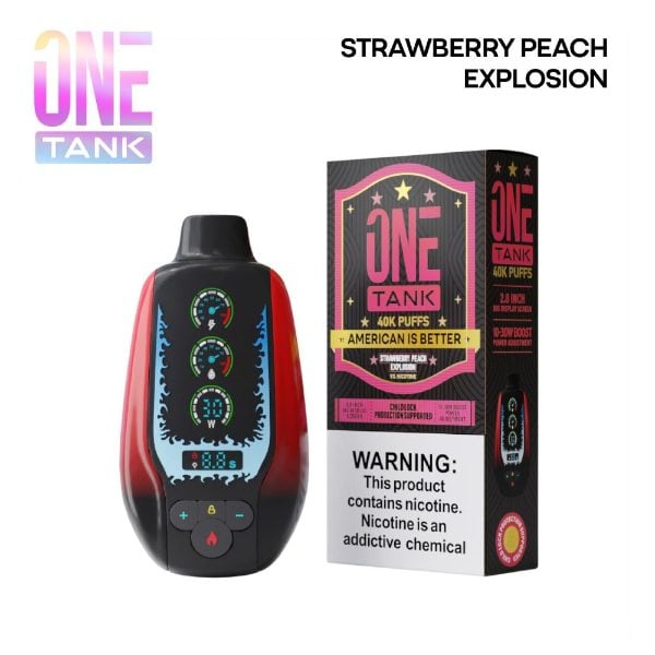 One Tank 40K Disposable Strawberry Peach Explosion