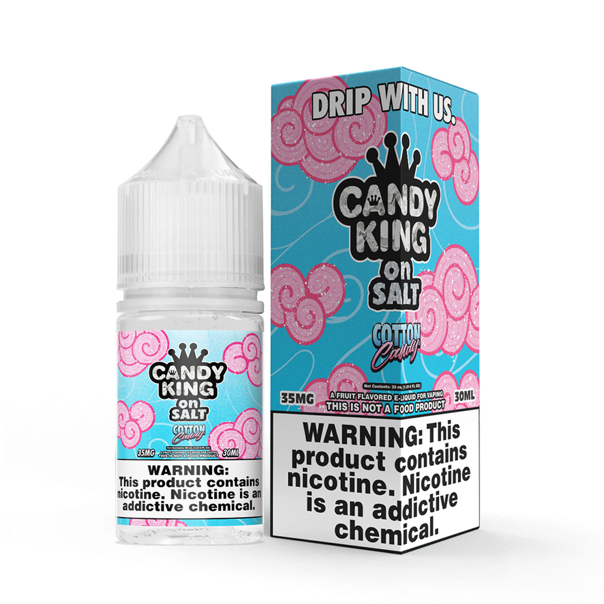 Candy King Salt Series 30ML 35mg Cotton Candy with great wholesale price