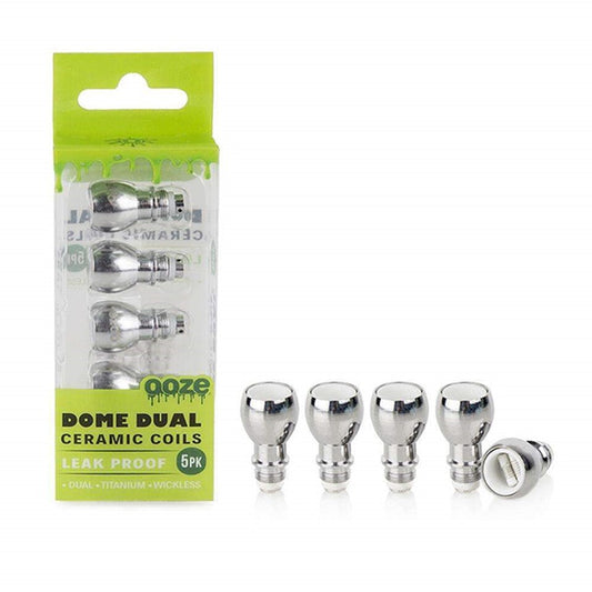 Ooze Dome Dual Ceramic Coil 5 Pack Wholesale