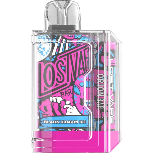 Lost Vape Orion 7500 Puffs Flavors Black Dragon Ice