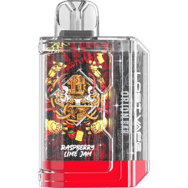 Lost Vape Orion 7500 Puffs Flavors Raspberry Lime Jam