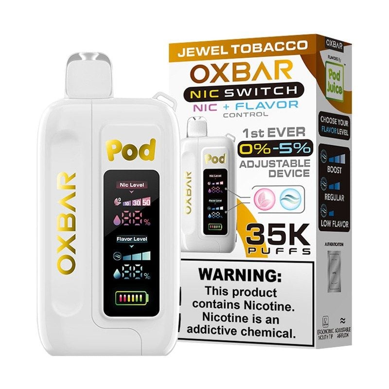 OXBAR Pod Juice NIC Switch 35,000 Puff Disposable Jewel Tobacco