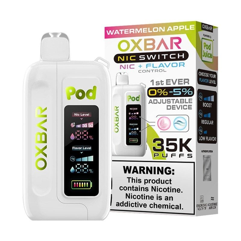 OXBAR Pod Juice NIC Switch 35,000 Puff Disposable Watermelon Apple