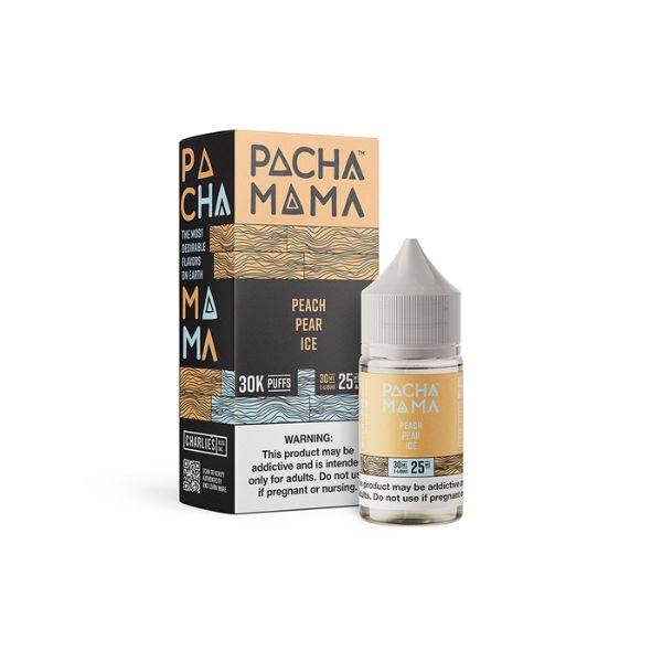 Pachamama PLUS Salt Series E-Liquid 30mL - Peach Pear Ice