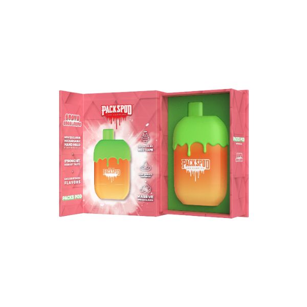 Packwoods Packspod 5000 Puff Disposable Vape 12mL $10.50 eLiquid.com Packwoods Packspod 5000 Puff Disposable Vape 12mL $10.50 eLiquid.com