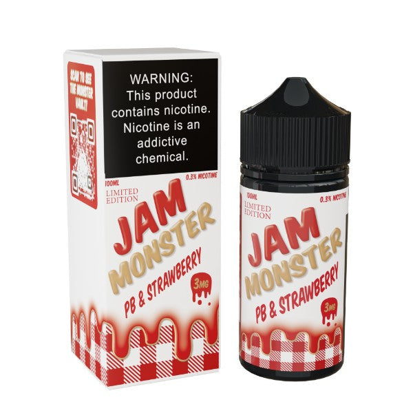 Jam Monster Series 100ML - PB & Strawberry