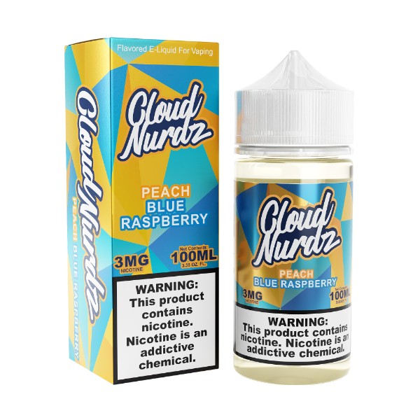 Cloud Nurdz 100ML E-Liquid - Peach Blue Raspberry