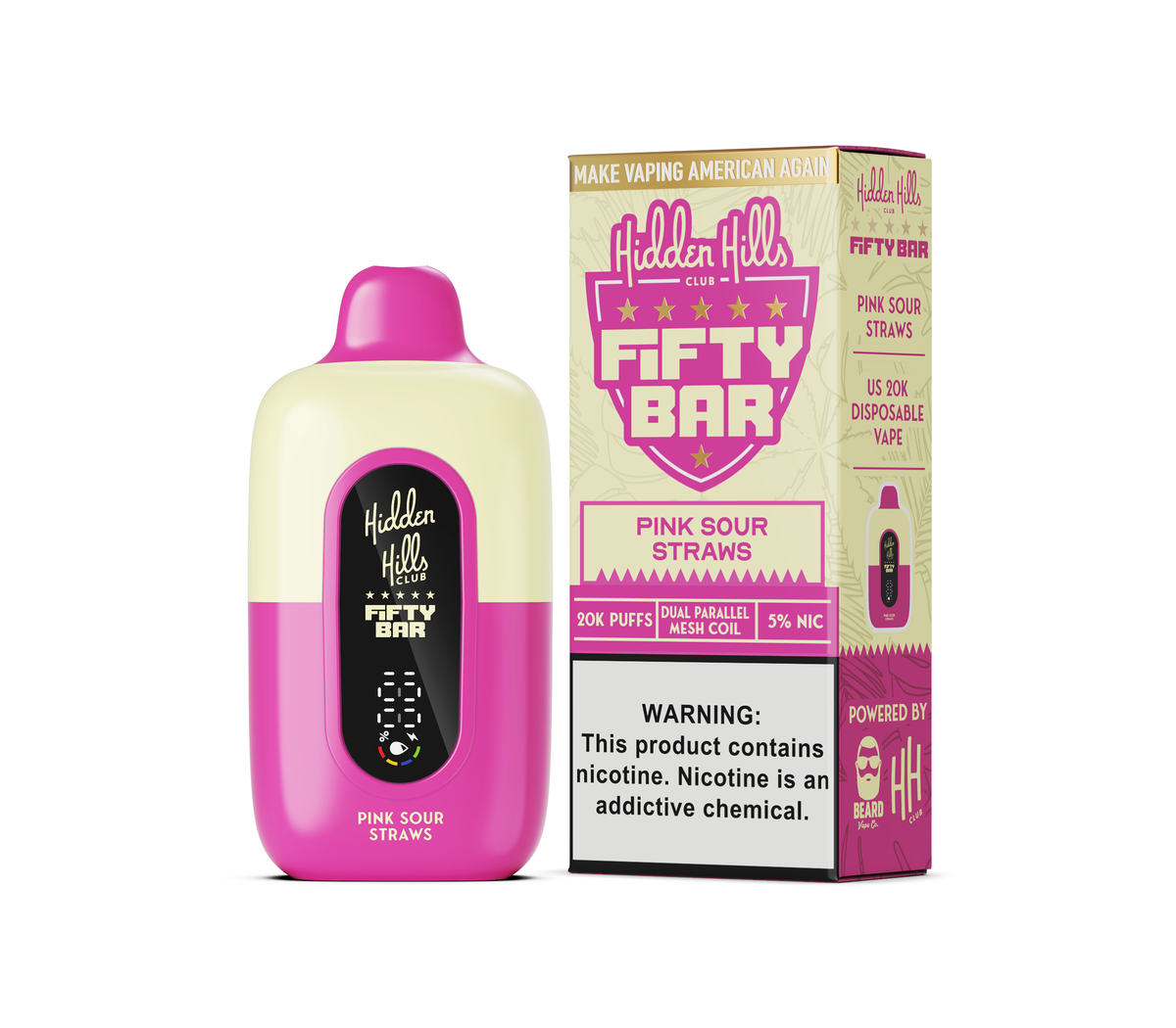 Hidden Hills Club x Fifty Bar 20000 Puffs Disposable