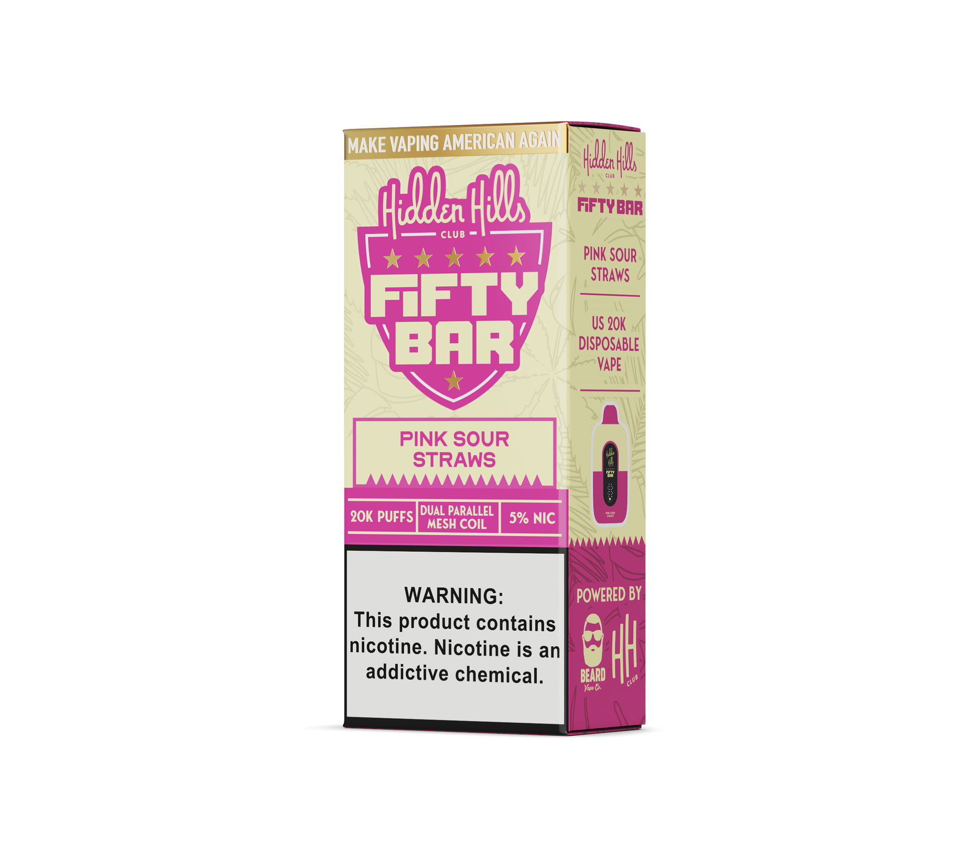 Hidden Hills Club x Fifty Bar 20000 Puffs Disposable