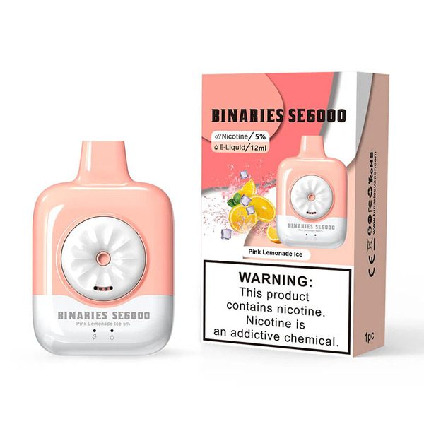 Best Deal HorizonTech Binaries Cabin SE6000 Puffs Disposable - Pink Lemonade Ice