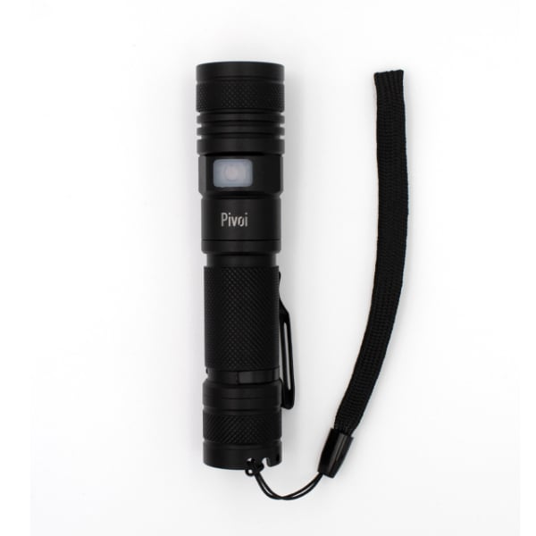 Pivoi 10W LED Tactical Rechargeable Flashlight with Clip