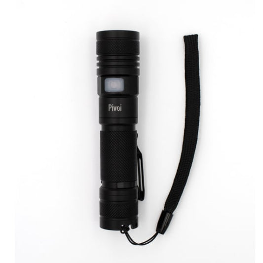 Pivoi 10W LED Tactical Rechargeable Flashlight with Clip