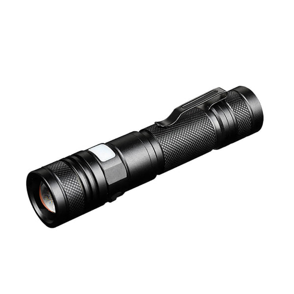 Pivoi 10W LED Tactical Rechargeable Flashlight with Clip