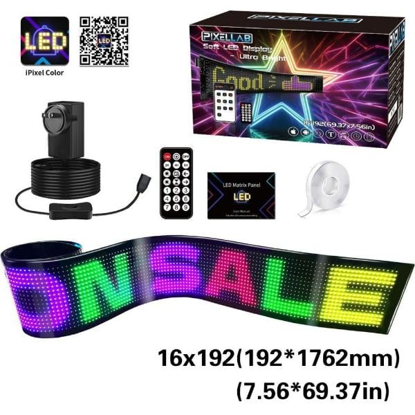 Pixel Lab Flexible Waterproof Bluetooth LED Signage Programmable