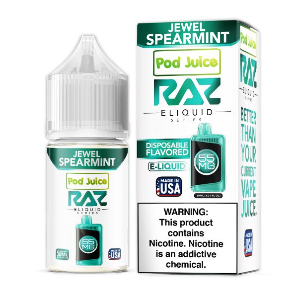Pod-Juice-RAZ-Disposables-Collab-Salt-E-Liquid-30mL-Jewel-Spearmint