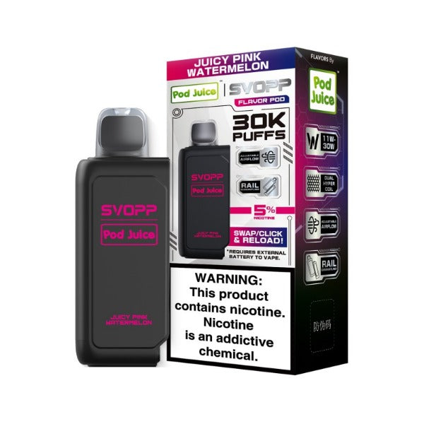 Pod Juice SVOPP 30,000 Puffs Disposable (Pod Only) - Juicy Pink Watermelon