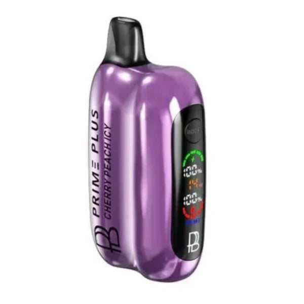 Best Deal Prime Plus 26000 Puffs Rechargeable Disposable Vape 20mL Cherry Peach Icy