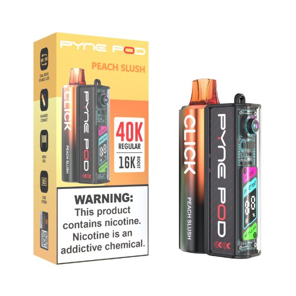 Pyne Pod Click 40,000 Puffs Disposable Kit Peach Slush