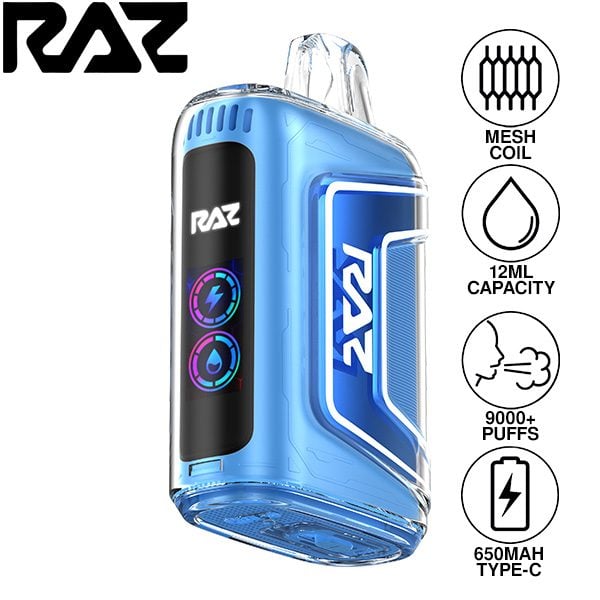 RAZ TN9000 9000 Puffs Disposable Blue Raz Ice