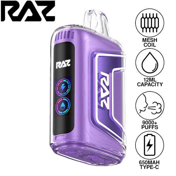 RAZ TN9000 9000 Puffs Disposable Grape Ice