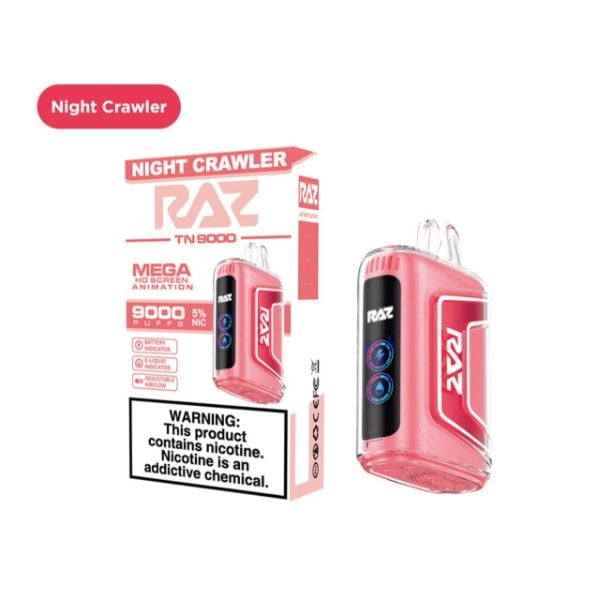 RAZ TN9000 9000 Puffs Disposable Night Crawler Packaging