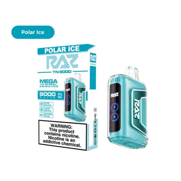 RAZ TN9000 9000 Puffs Disposable Polar Ice Packaging