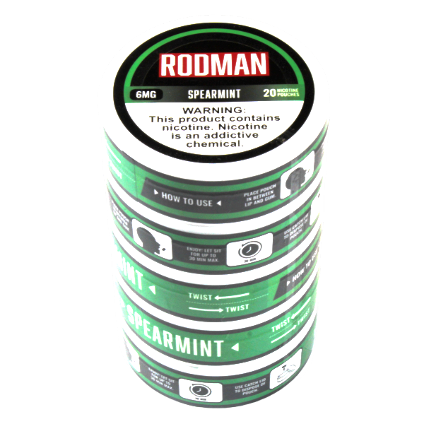 RODMAN Nicotine Pouches Spearmint 5-Pack