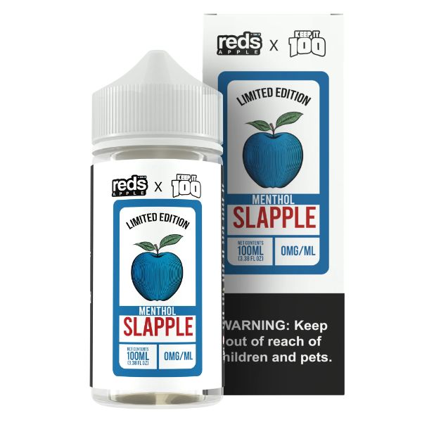 7Daze Reds Apple X Keep It 100 Slapple Menthol 100mL-0mg