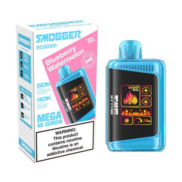 Smogger SG50000 Puff Disposable-Blueberry Watermelon-Single Disposable-5%-24mL