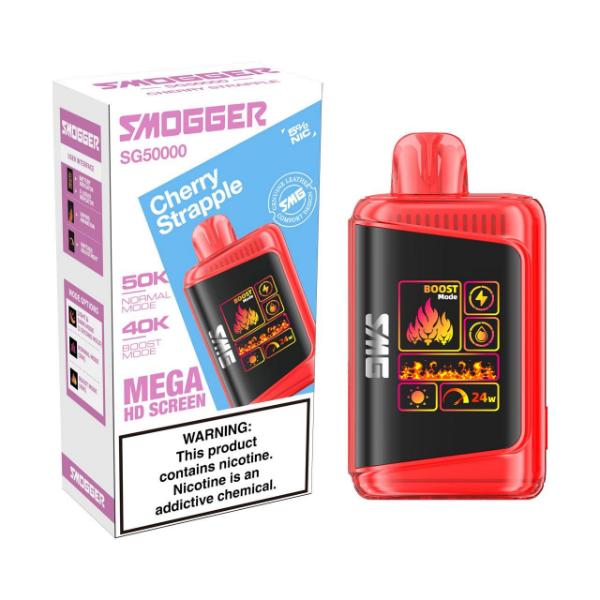 Smogger SG50000 Puff Disposable-Cherry Strapple-Single Disposable-5%-24mL