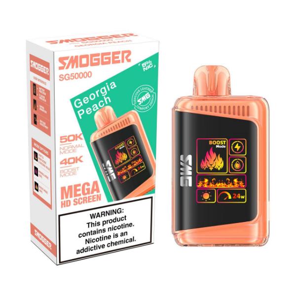 Smogger SG50000 Puff Disposable-Georgia Peach-Single Disposable-5%-24mL