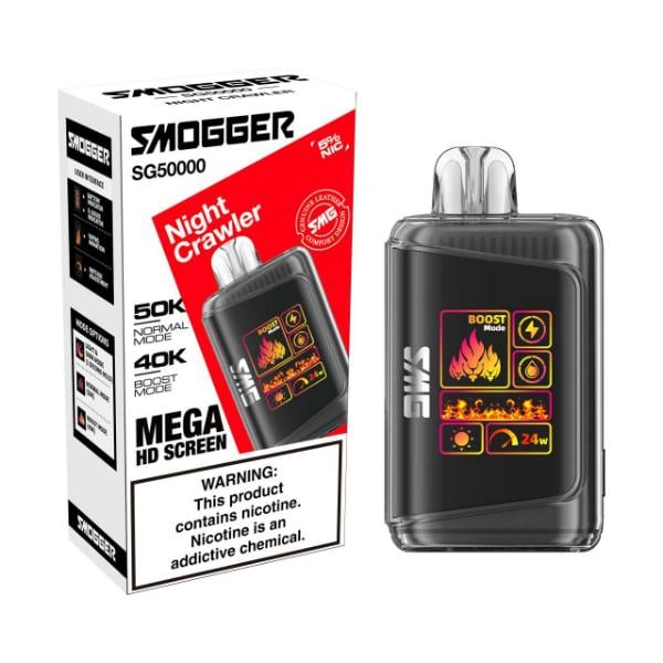 Smogger SG50000 Puff Disposable-Night Crawler-Single Disposable-5%-24mL