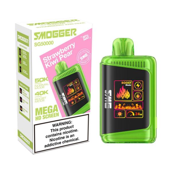 Smogger SG50000 Puff Disposable-Strawberry Kiwi Pear-Single Disposable-5%-24mL