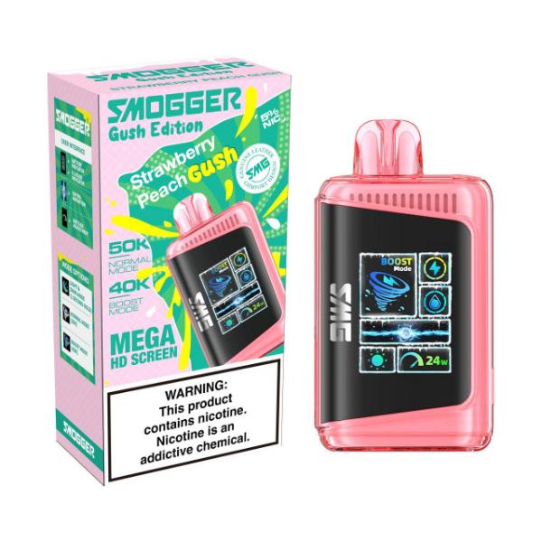 Smogger SG50000 Puff Disposable-Strawberry Peach Gush-Single Disposable-5%-24mL