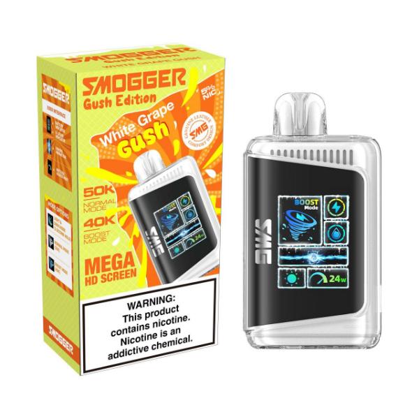 Smogger SG50000 Puff Disposable-White Grape Gush-Single Disposable-5%-24mL