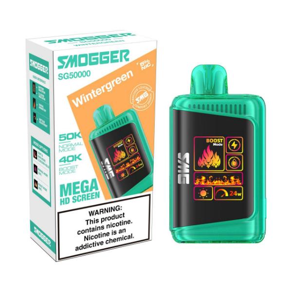 Smogger SG50000 Puff Disposable-Wintergreen-Single Disposable-5%-24mL