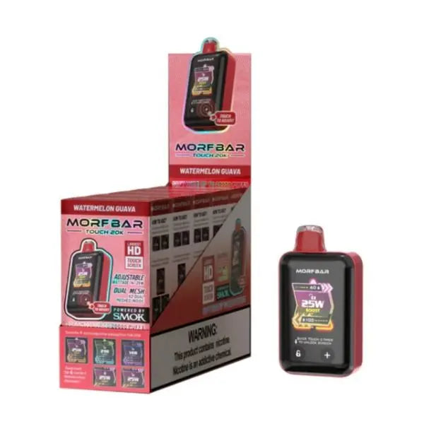 Best Deal SMOK Morf Bar Touch 20k Rechargeable Disposable Vape 5 Pack - Watermelon Guava