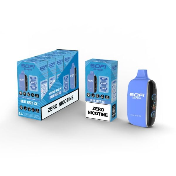 SOFI Surge 25,000 Puffs Zero Nicotine Disposable Blue Razz Ice