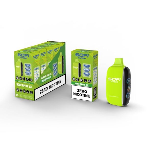 SOFI Surge 25,000 Puffs Zero Nicotine Disposable Sour Apple Ice