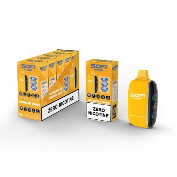 SOFI Surge 25,000 Puffs Zero Nicotine Disposable Strawberry Banana