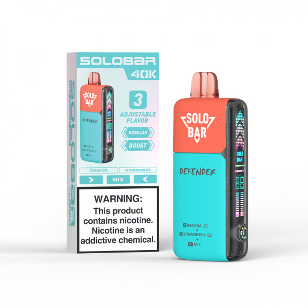 Solobar Defender 40K Disposable Banana Ice / Strawberry Ice