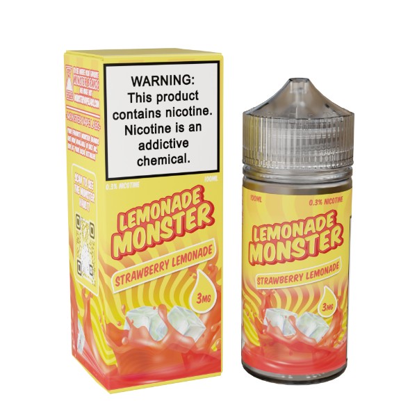 Lemonade Monster Series 100mL - Strawberry lemonade