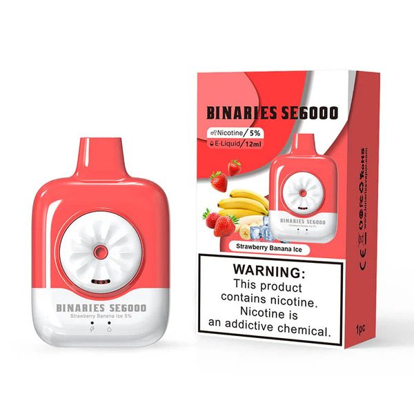 Best Deal HorizonTech Binaries Cabin SE6000 Puffs Disposable - Strawberry Banana Ice