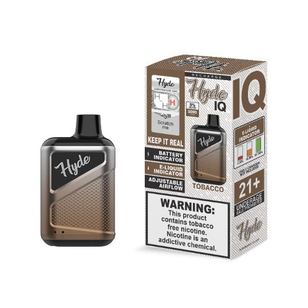 Tobacco Hyde IQ 5000 Puffs Disposable