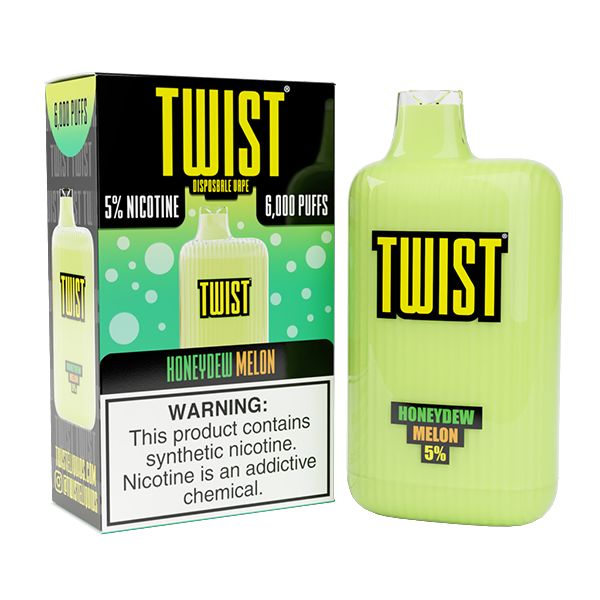 Twist 6000 Puffs Rechargeable Vape Disposable 15mL 10 Pack $34.99 eLiquid.com Twist 6000 Puffs Rechargeable Vape Disposable 15mL 10 Pack $34.99 eLiquid.com