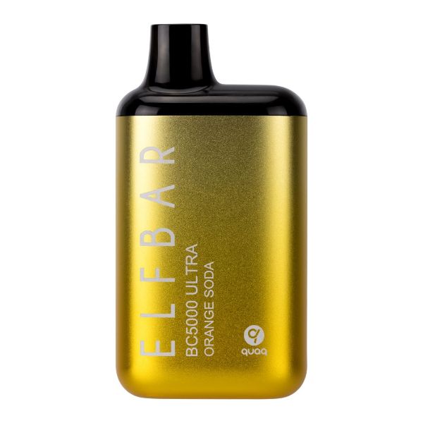 Elf Bar BC5000 Ultra 5000 Puffs Rechargeable Vape Disposable 13mL 10 Pack Best Flavor Orange Soda