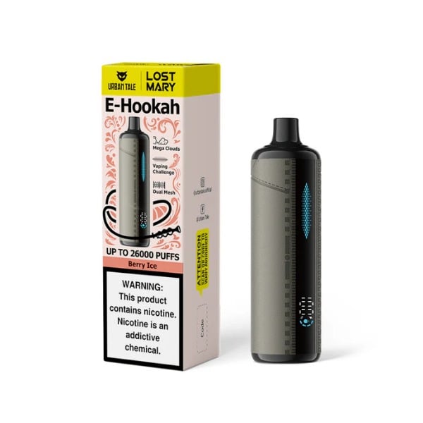 Urban Tale x Lost Mary 26,000 Puffs E-Hookah Disposable - Berry Ice