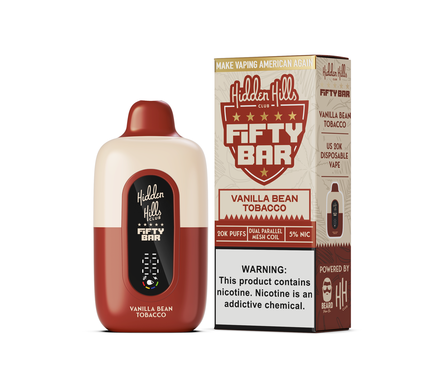 Hidden Hills Club x Fifty Bar 20000 Puffs Disposable