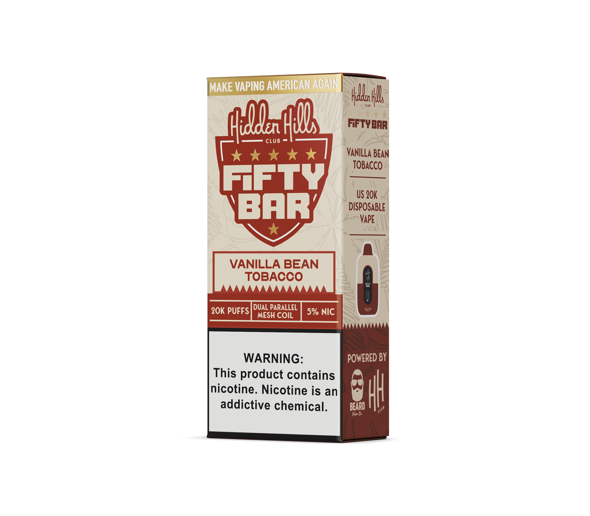 Hidden Hills Club x Fifty Bar 20000 Puffs Disposable
