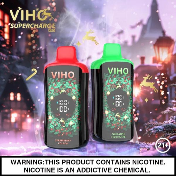 VIHO Supercharge Pro 20,000 Puffs Disposable Strawberry Colada